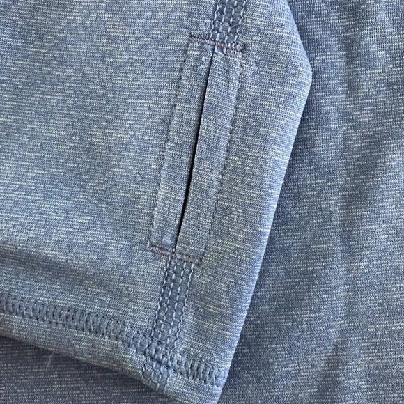 Puma 1/2 Zip Long Sleeve Stand Up Collared Top in Heather Light Purple Size S - Picture 5 of 15